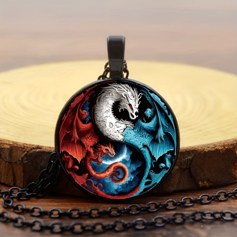 Dragon yin sale yang necklace