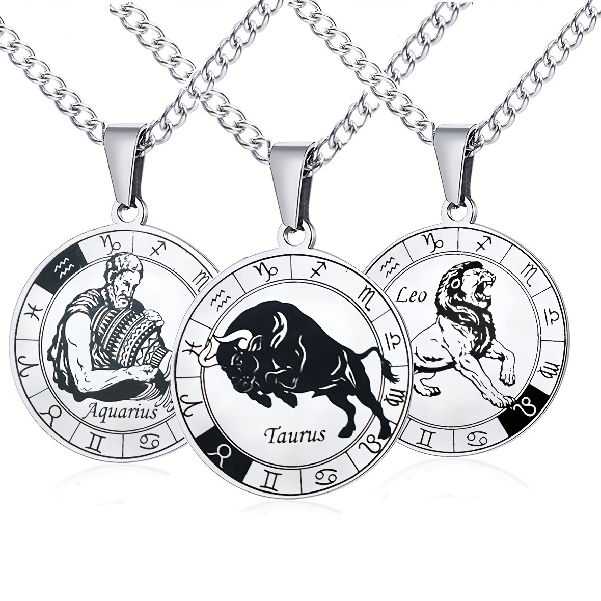 Zodiac Leo Taurus Capricorn Scorpio Charms Pendants For - Temu