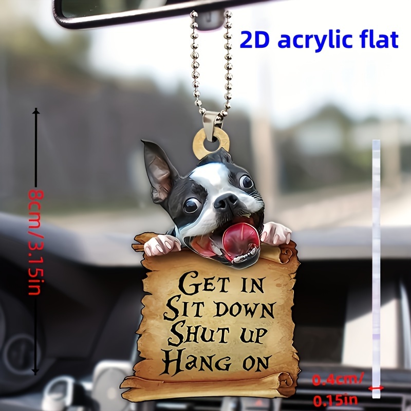 Auto Anhänger Nette Mops Tasche Hund Rückspiegel Dekoration Hängen