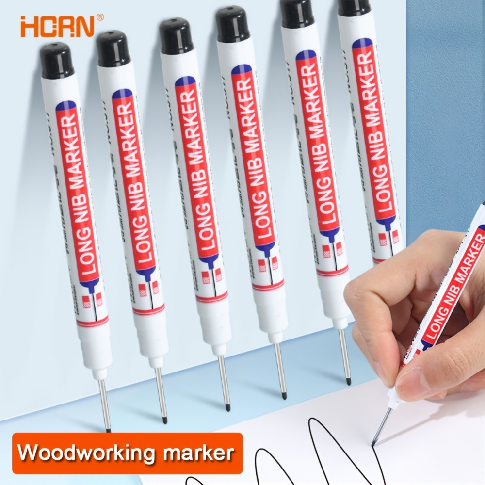 Construction Marker 10pcs 20mm Deep Reach Markers Pencils Deep Hole Liner  Tool For Hardware Decoration Woodworking