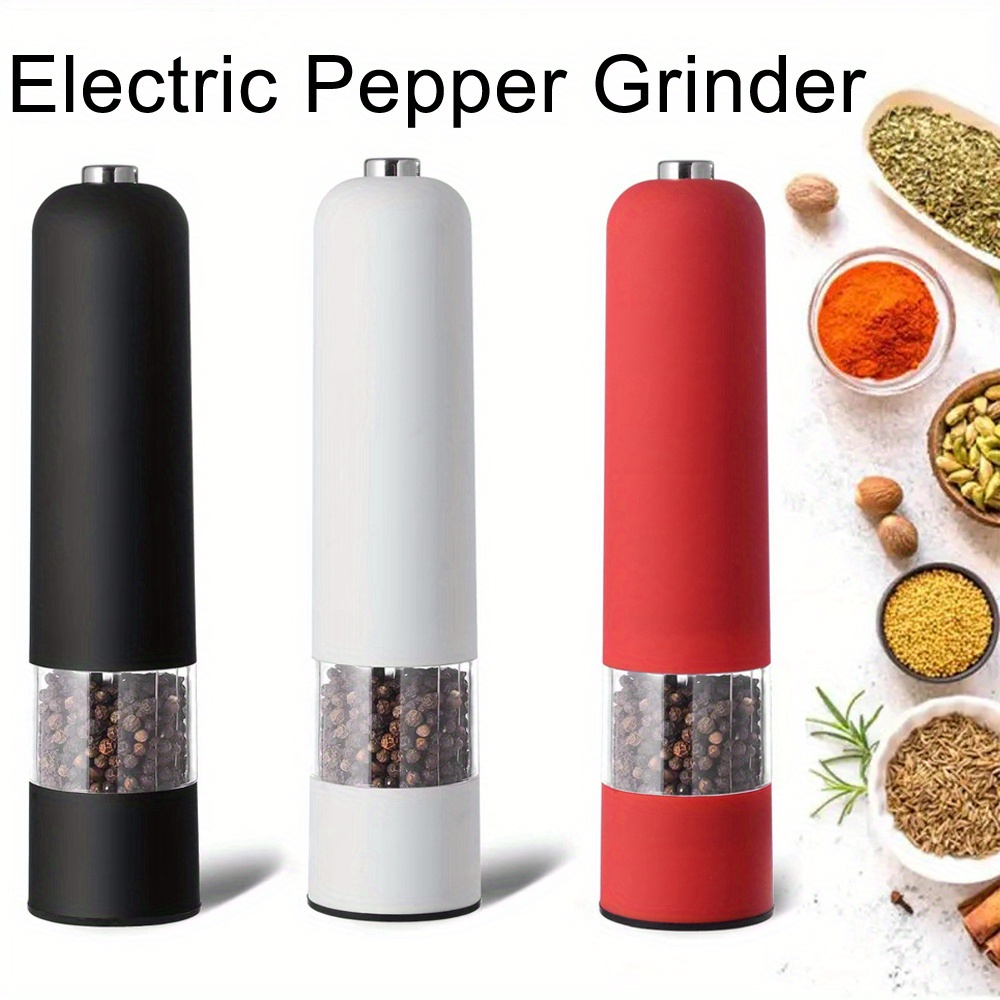 Sleek Electric Salt and Pepper Shaker Set – Spice Up Your Kitchen