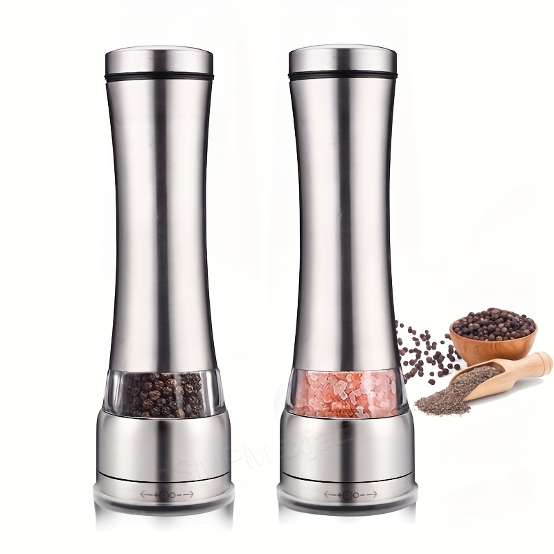 Electric Salt And Pepper Grinder Set With Storage Base - Temu