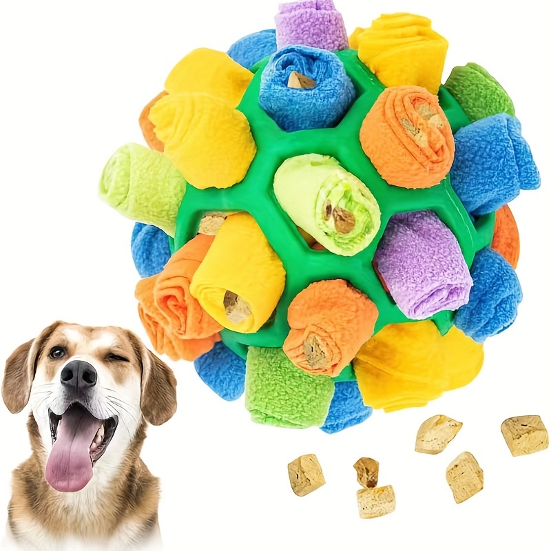 Colorful Snuffle Ball: Anxiety Relief Toy For Small, Medium, And Large Dogs!  - Temu