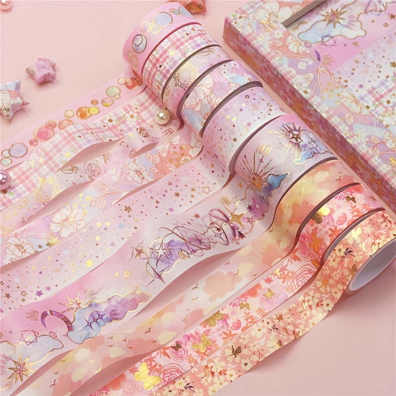 5M Cute Girl Sakura Party Adhesive Tape Kawaii Japanese Washi Tape