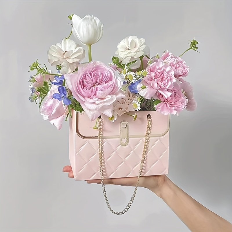 Rose Peony Flower Unique Bridal Clutch Bag for Wedding Day