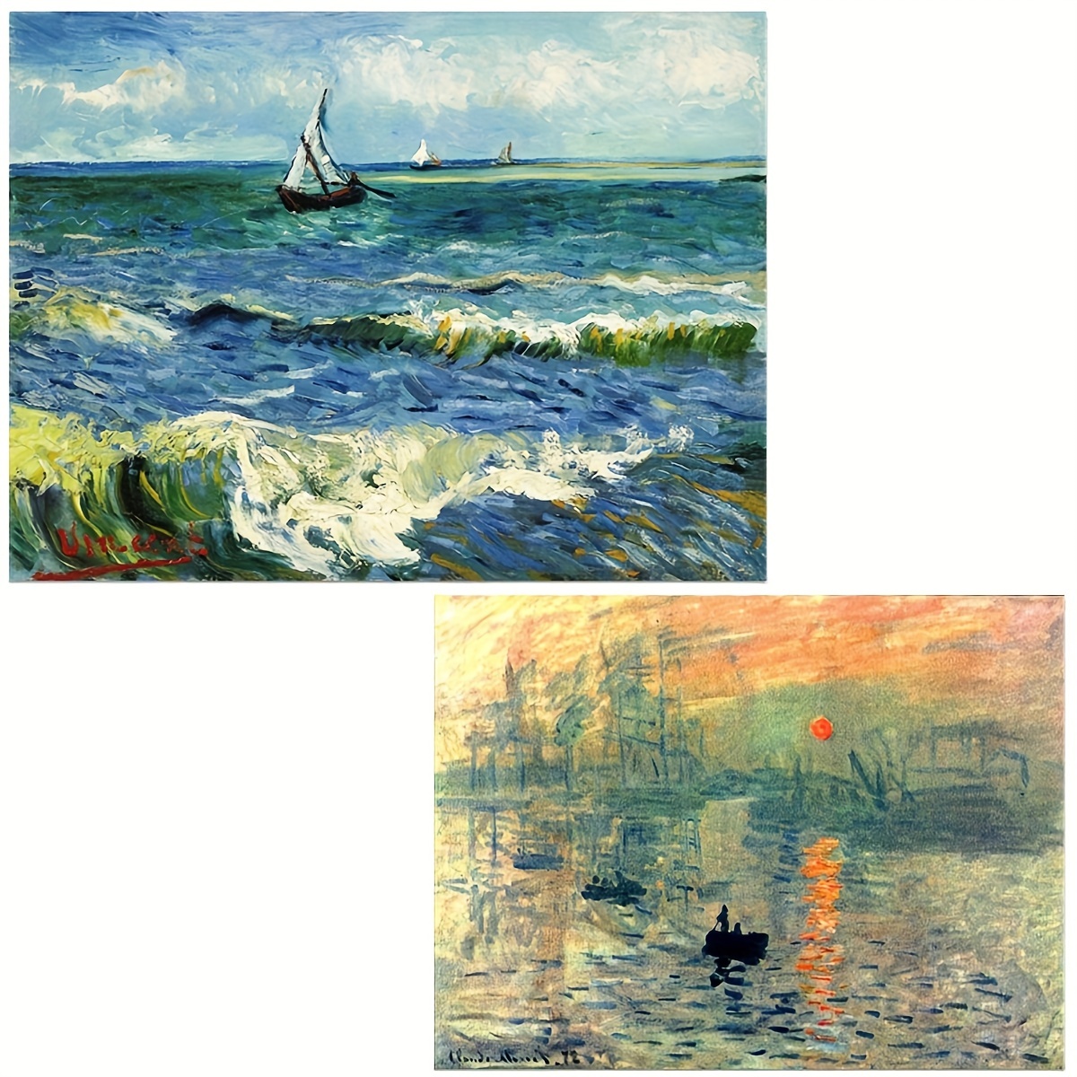Museum Van Gogh Famous Painting Series Shopping Bag Folding Picture Scroll  Bagseries Shopping Bag Folding Picture Scroll Bag With Mini Zipper - Temu