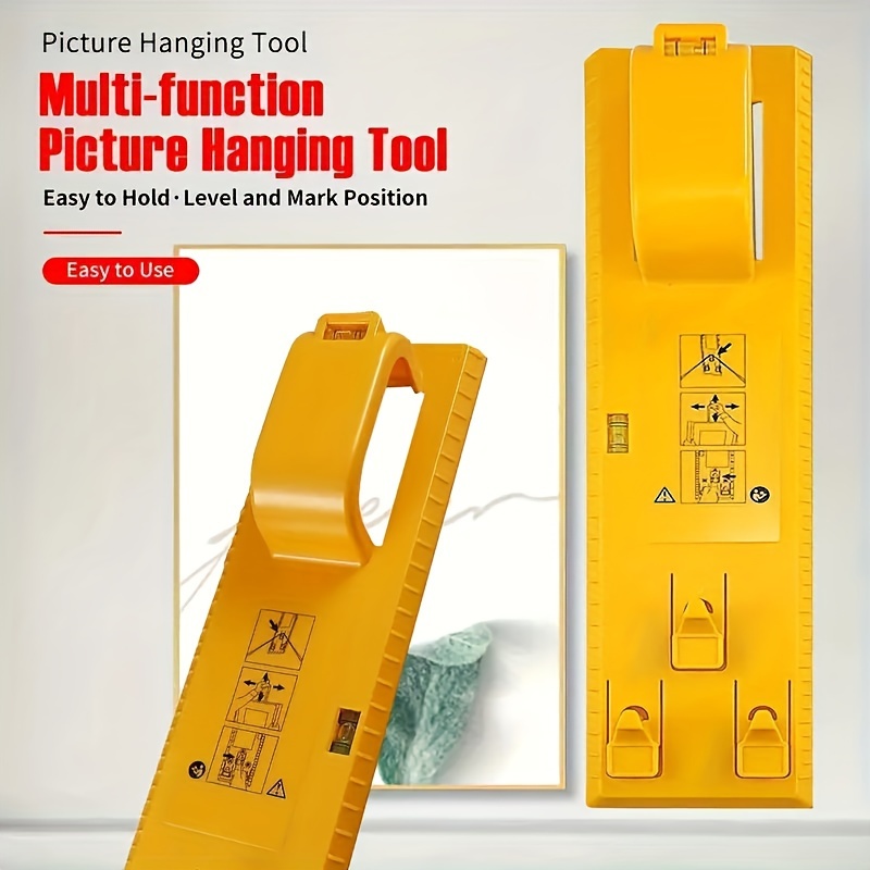 All in one Picture Hanging And Leveling Tool Serrated Metal - Temu