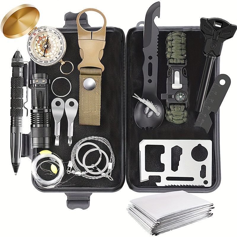 125Pcs Survival Kits Professional Emergency Survival Gear Tactical