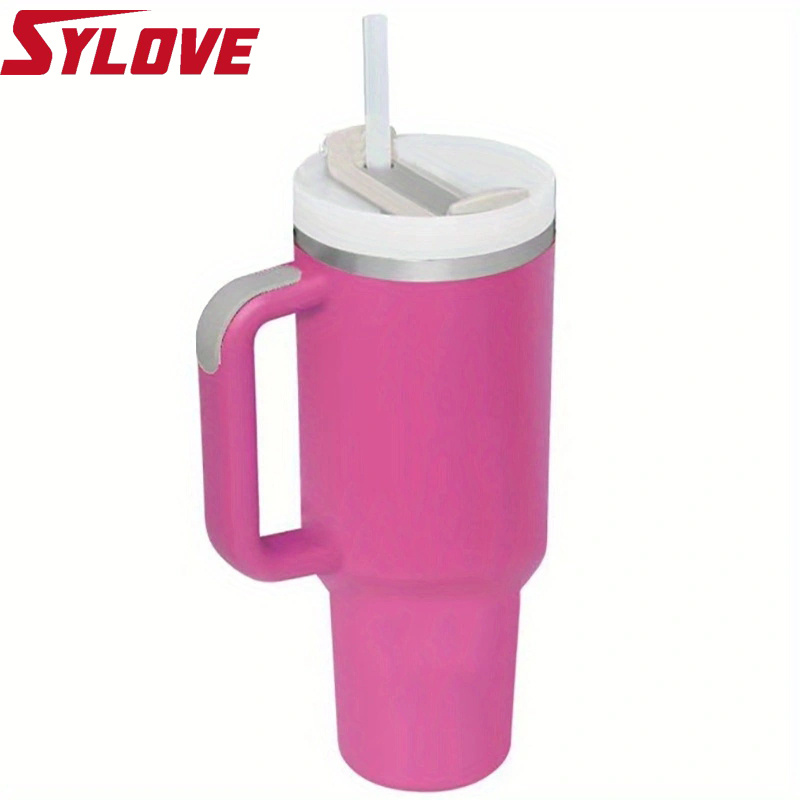 40oz STAINLESS STEEL TUMBLER HANDLE AND STRAW – JOSSLYN