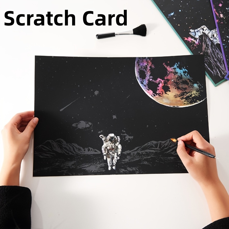 Scratch Painting for Adults, Rainbow Sketch Pad DIY Scratchboard for Kids &  Adults, Engraving Art & Craft Set, Scratch Painting Creative Gift, with  Tools (Unicorn + cat) : : Arts & Crafts