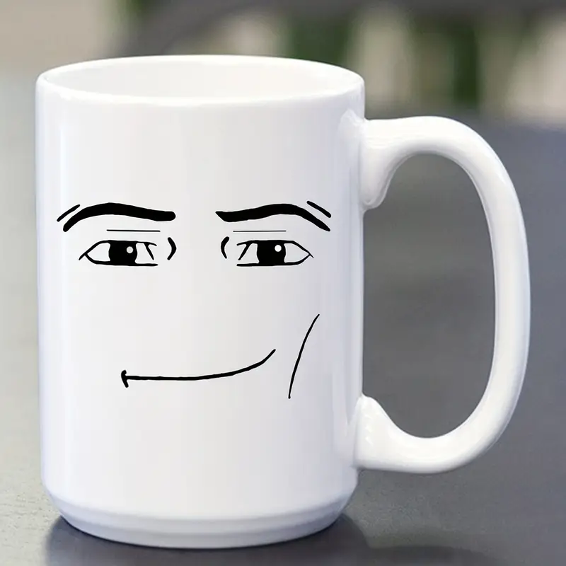 Man Face Coffee Mug - Novelty Ceramic Cup For Hot Or Cold Drinks