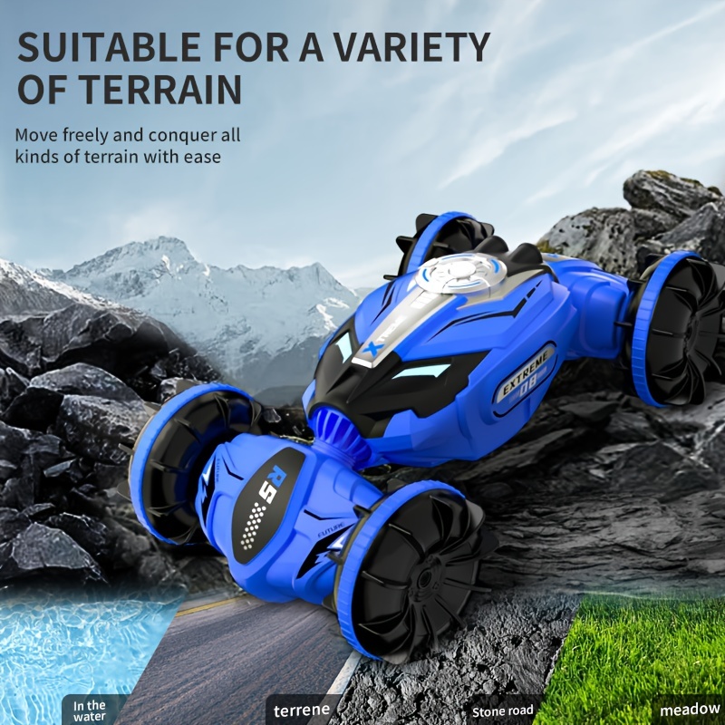 Dual Mode 4wd 2.4ghz Gesture Sensing Rc Stunt Car Double - Temu