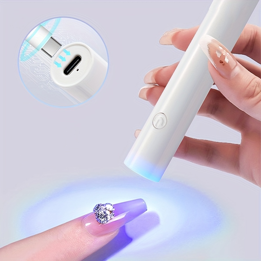 Mini lampe à ongles UV DEL lumière UV rapide à sec pour ongles gel vernis à  ongl