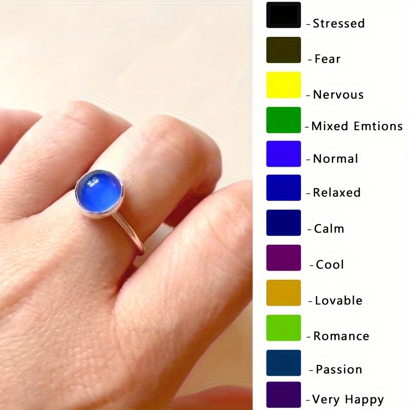 Bright blue hot sale mood ring