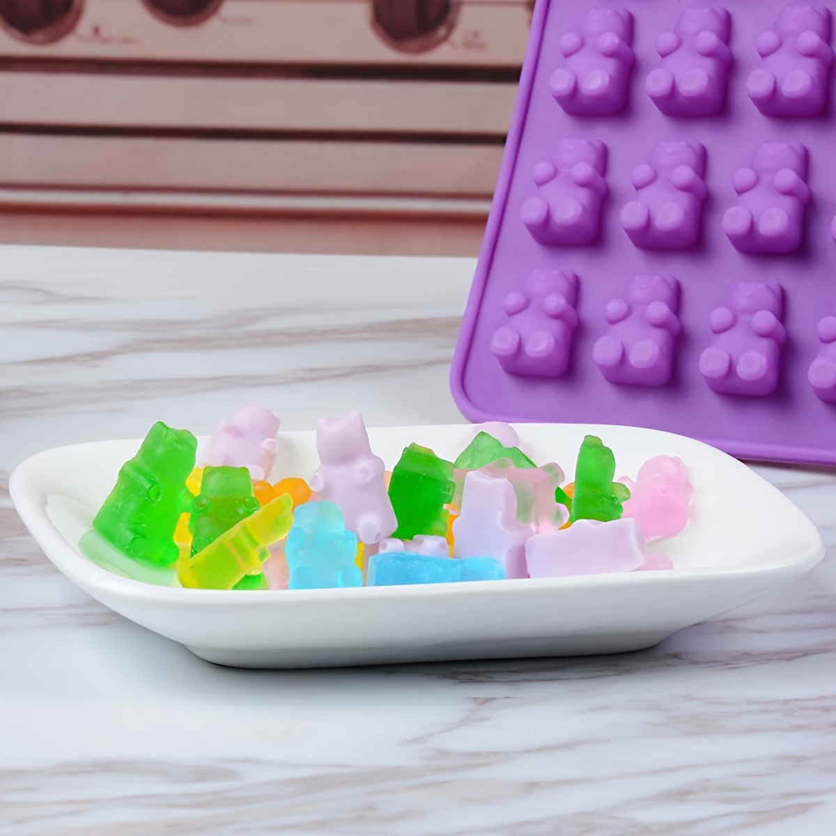 HIC Gummy Bears & Worms Silicone Mold Kit – Zest Billings, LLC