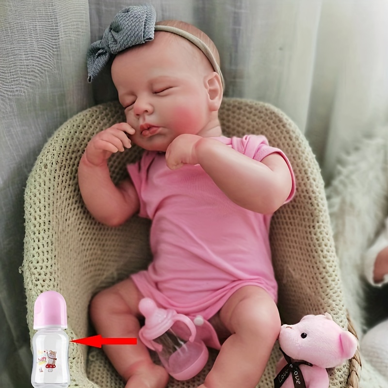 Muñeca Bebé Reborn Muñeca de 19 pulgadas piel 3D realistas para recién  nacidos muñeca artística coleccionable despierta