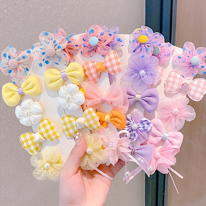 Temu 74pcs-2160pcs Children's Jewelry, Princess Hair Ties + Hair Clips, Gift Boxes for Girls, Hair Accessories Sets,$2.59,free returns&free ship,Plastic