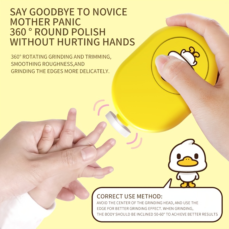 Cortador de uñas eléctrico para bebés, lima de uñas para bebés, 24 en 1,  kit de lima de uñas seguro para recién nacidos, niños pequeños o adultos