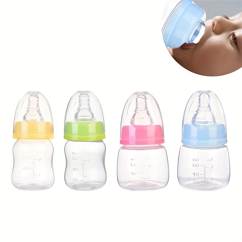 Glass Bottle Big Baby Newborn Baby Anti Falling Handle Gravity