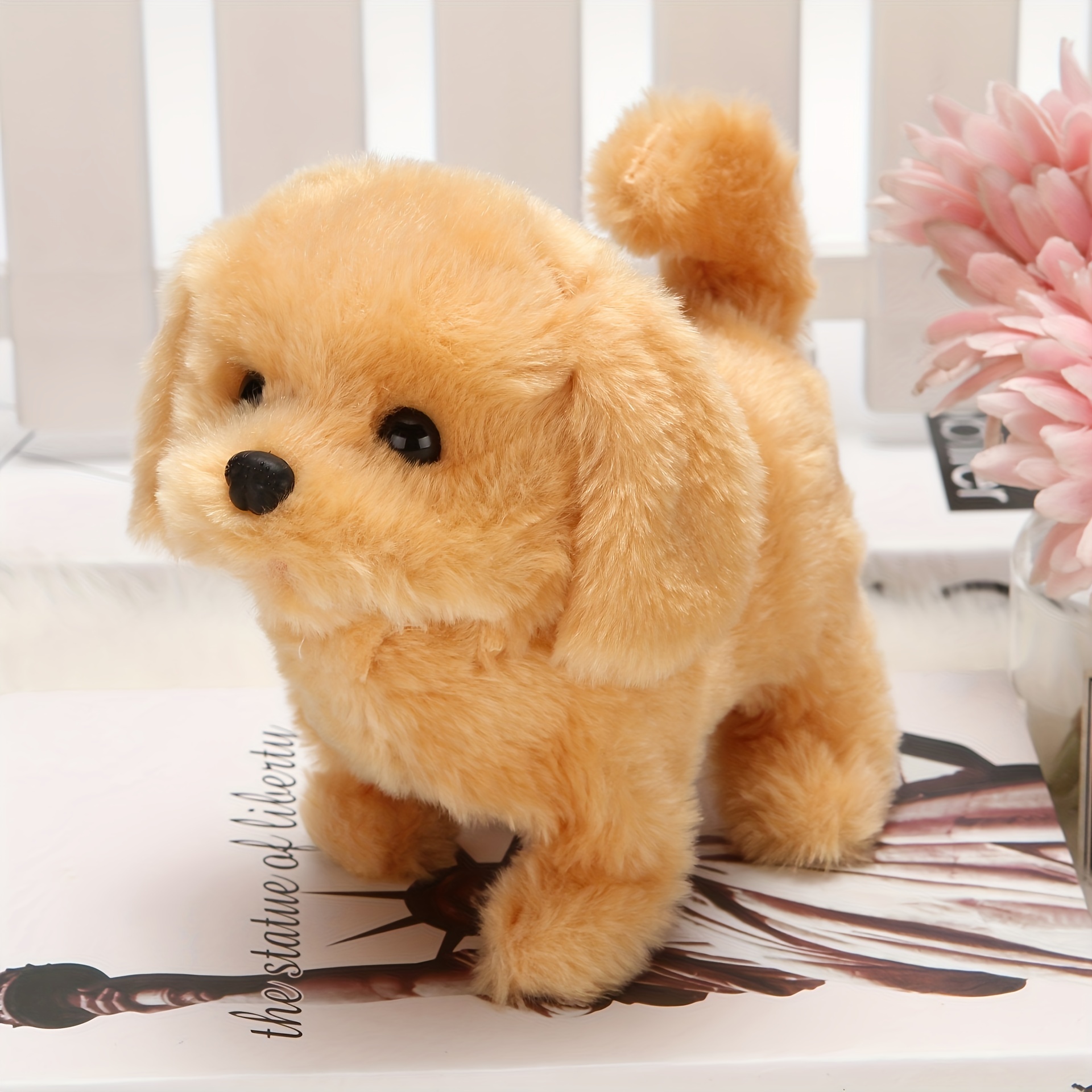 Henmomu Plush Interactive Dog, Lovely Appearance Simulation Dog Toy For  Indoor For Living Room 