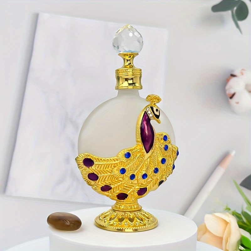 1pc 1.01oz Peacock Statue Perfume Vintage Empty Glass Perfume Bottle  Refillable Perfume Container Perfume Bottle Crystal Perfume Bottle Jewelry  Perfume Bottle (No Perfume, Only Empty Bottle)