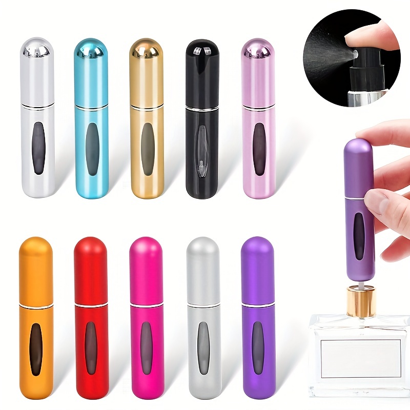 Buy Mini Refillable Perfume Atomizer Tavel Bottle, 5ml Perfume Bottle  Empty, Portable TSA Scent Pump Case for Traveling and Outgoing, 2 Pack,  Black Online at Low Prices in India 