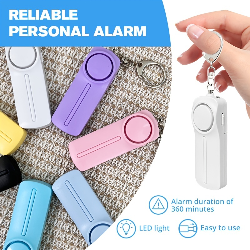 1pc Alarma Personal 130DB Alarma De Seguridad Fuerte, Alarma De Seguridad  Personal, Llavero Con Luz LED, Alarma De Seguridad De Emergencia Inofensiva  Para Mujeres Niños Estudiantes Y Ancianos - Temu