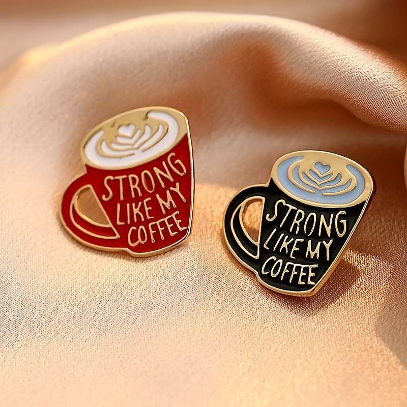 1PC DIY Bag Accessories Button Pins Cute Ice Cream Cup Alloy