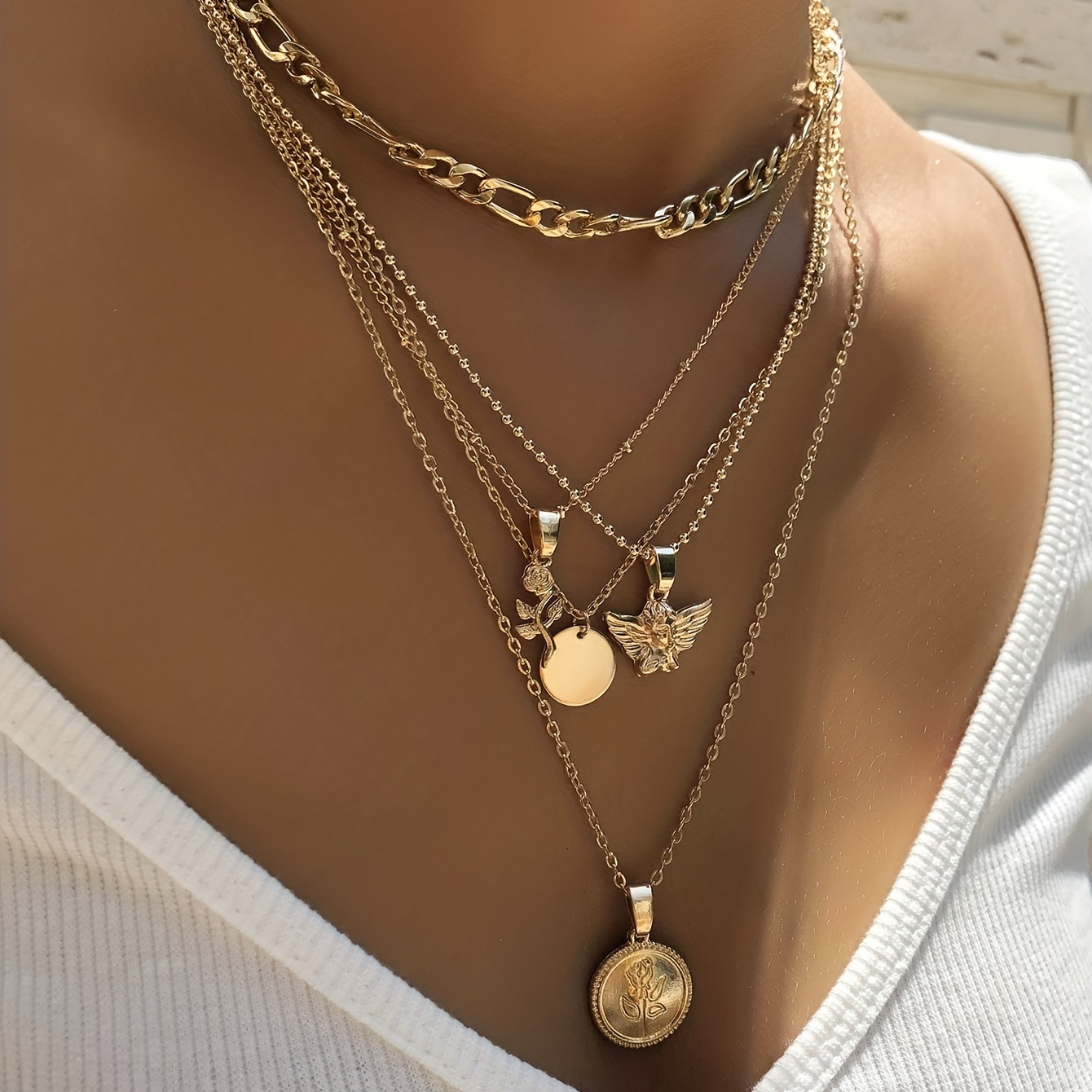 Layered Chain Pendant