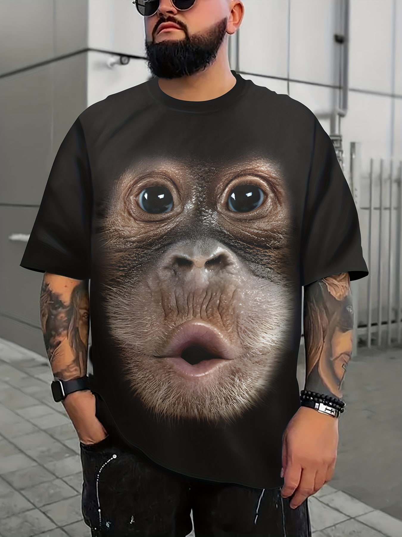 Gorilla Chest, Sixpack, Hairy, Monkey, gift' Men's T-Shirt