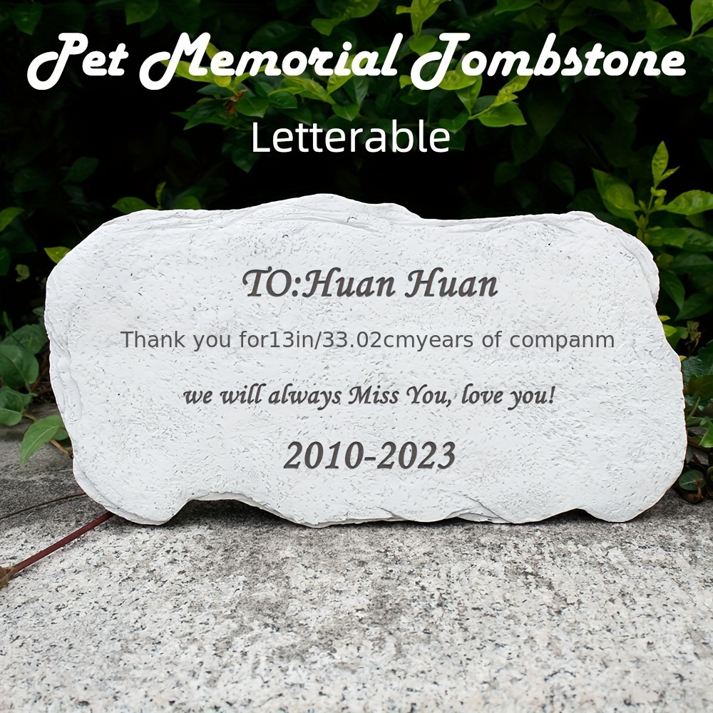 Placas conmemorativas personalizadas para exteriores, piedras  conmemorativas personalizadas para seres queridos, placas de entierro  perdidas para