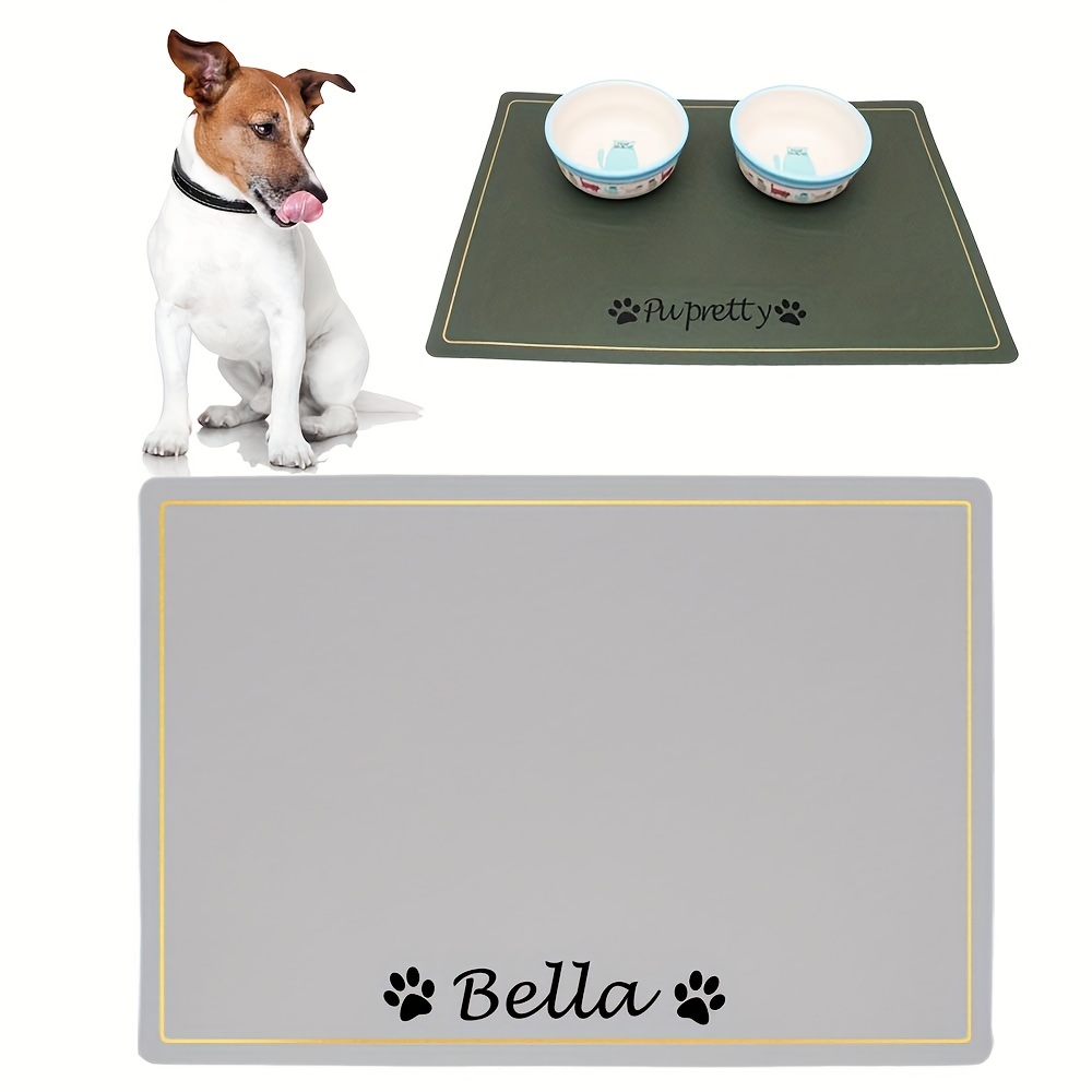 Pet Floor Mat Dog Feeding Mat Waterproof Oil Proof Pu - Temu