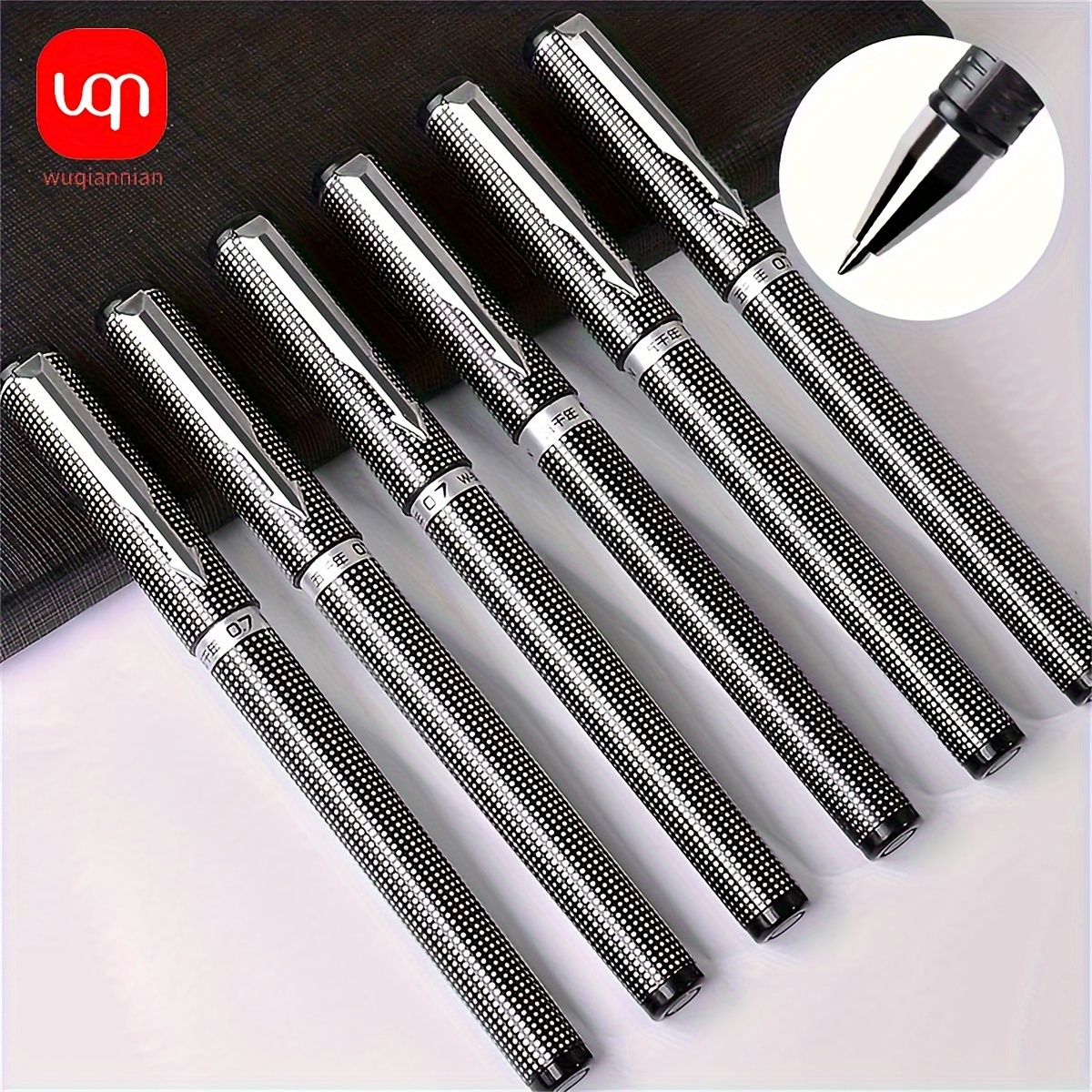 6pc/Set Permanent Marker Pen Fine Point Waterproof Thin Crude Dual Tip Nib  Black Blue Red Ink Color Paint Marker Pens - AliExpress