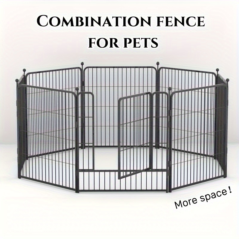 VOUNOT Barrera de Seguridad para Perros Mascotas, Sin Agujeros, Blanco,  75-108 cm