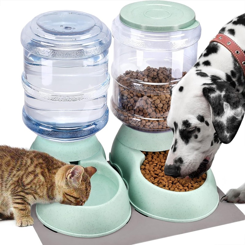 Mophton Elevated Dog Water Dispenser With Food Bowl 1 Dog - Temu