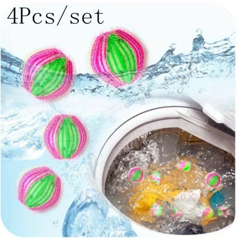 3pcs/6pcs Hair Remover For Laundry, Hair Remover Cleaning Washer Balls,  Hair Catcher For Clothing