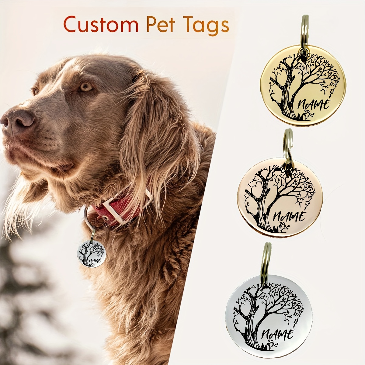 Custom ID Bone Blank Pet Collar Tags Engraving Mens Necklace Pendant  Aluminum Brass Stainless Steel Metal Logo Custom Dog Tag - China Dog Tag  and Military Dog Tag price