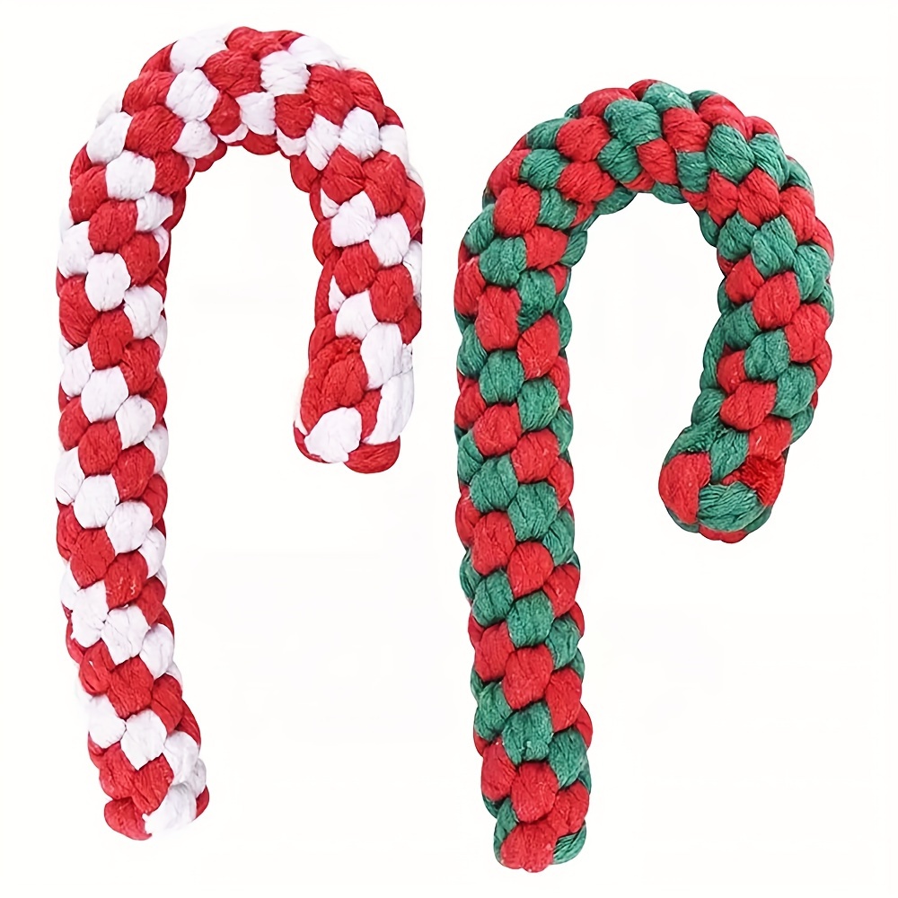 DuraPaw - Durable Christmas Candy Cane Nylon Chew Toy