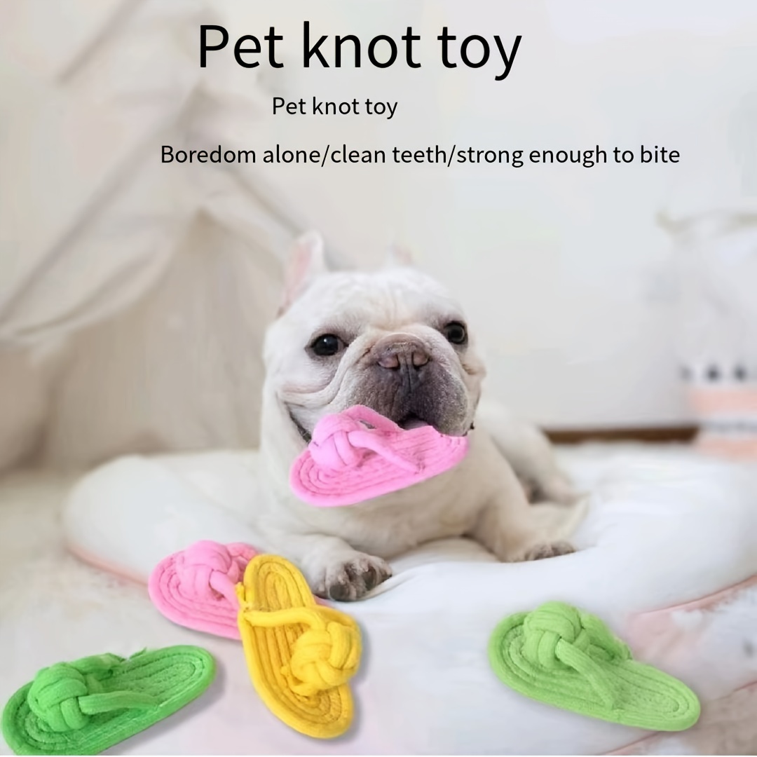 Slipper Shape Dog Chew Toys TPR Dog Teething Toys Interactive Puppy  Accessories Gifts Novelty Dog Interactive Toys For Boredom