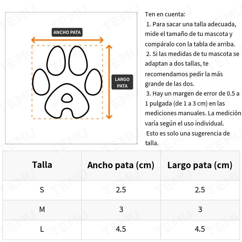 4 Pares / Set De Zapatos Para Perros Y Calcetines - Temu