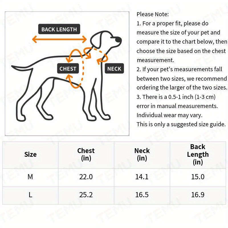 Size guide & charts – VAST