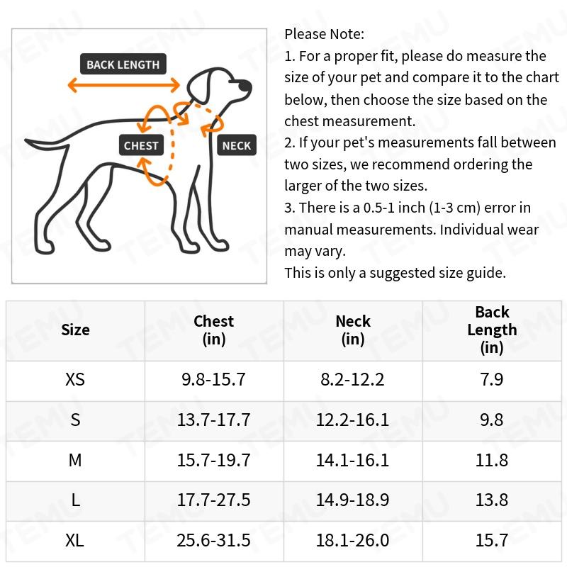 Dog life hotsell jacket sizes