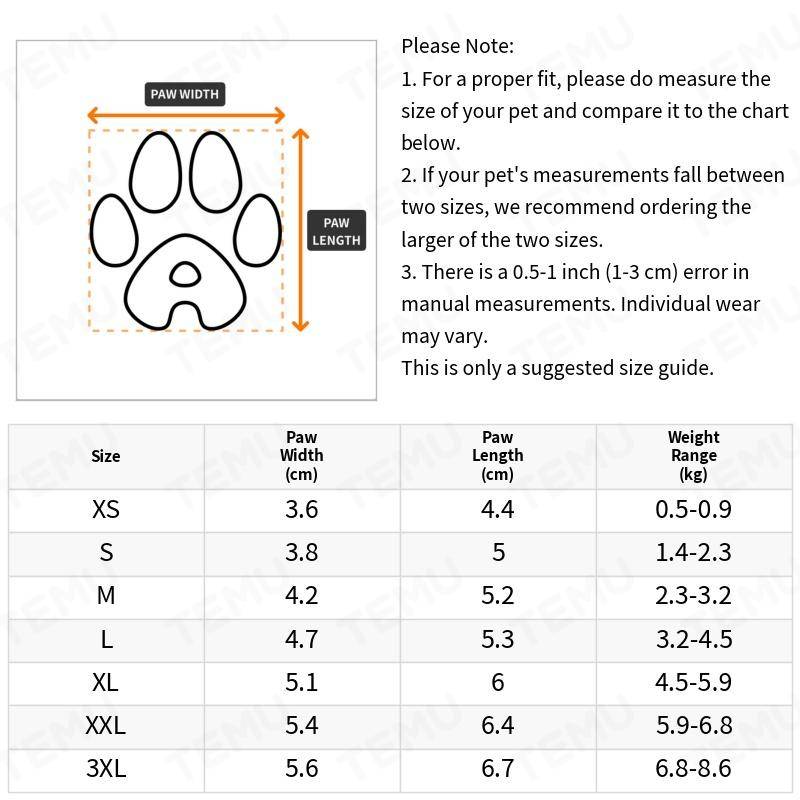 4pcs set small dog paw protector thickened warm dog boots with elastic buckle 1