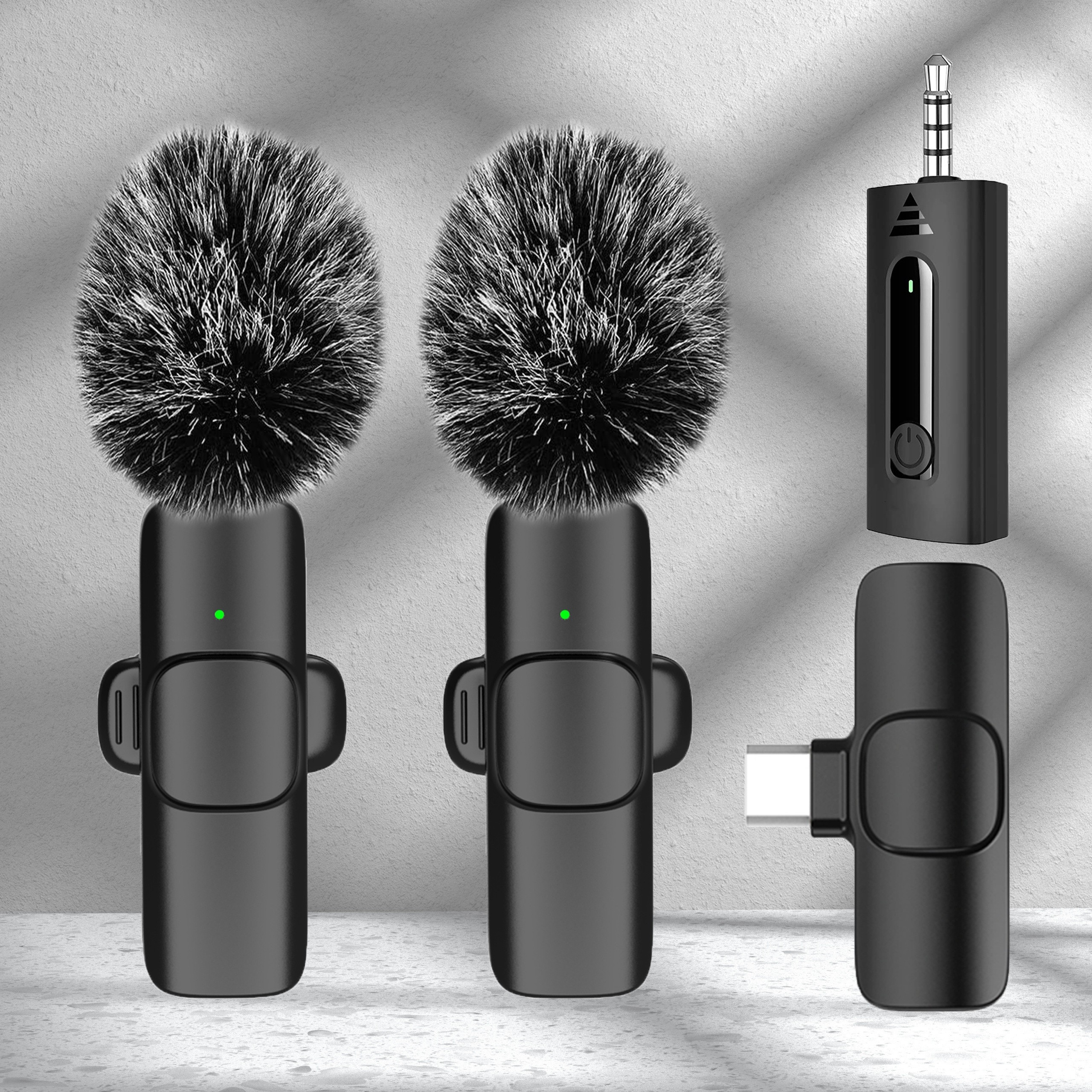 Sistema Bietrum de micrófono Lavalier inalámbrico UHF profesional para  cámaras DSLR, videocámaras, iPhone