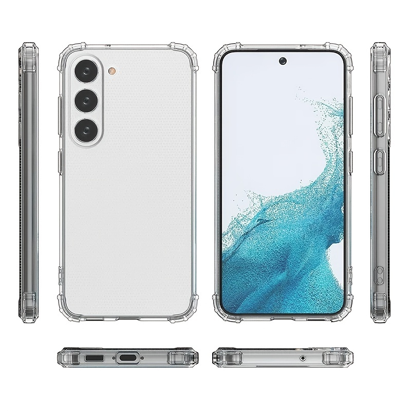  Fundas para teléfonos móviles Oppo A52, A72, A92, cuatro  esquinas, Airbag a prueba de golpes, color degradado, transparente funda de  TPU, color morado y azul : Celulares y Accesorios