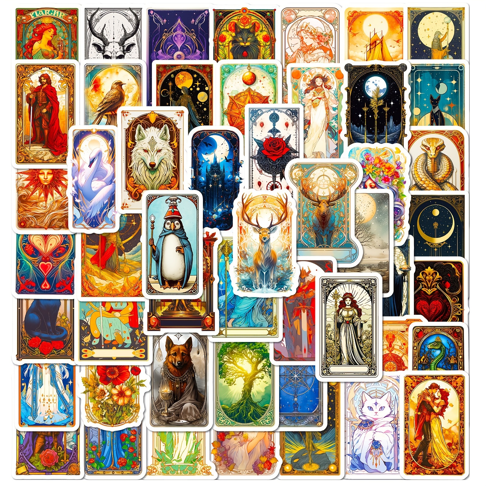 Tarot Card Set - All Major Arcana with Bonus Ace Sheet Sticker Vinyl  Waterproof Sticker Decal Car Laptop Wall Window Bumper Sticker 5