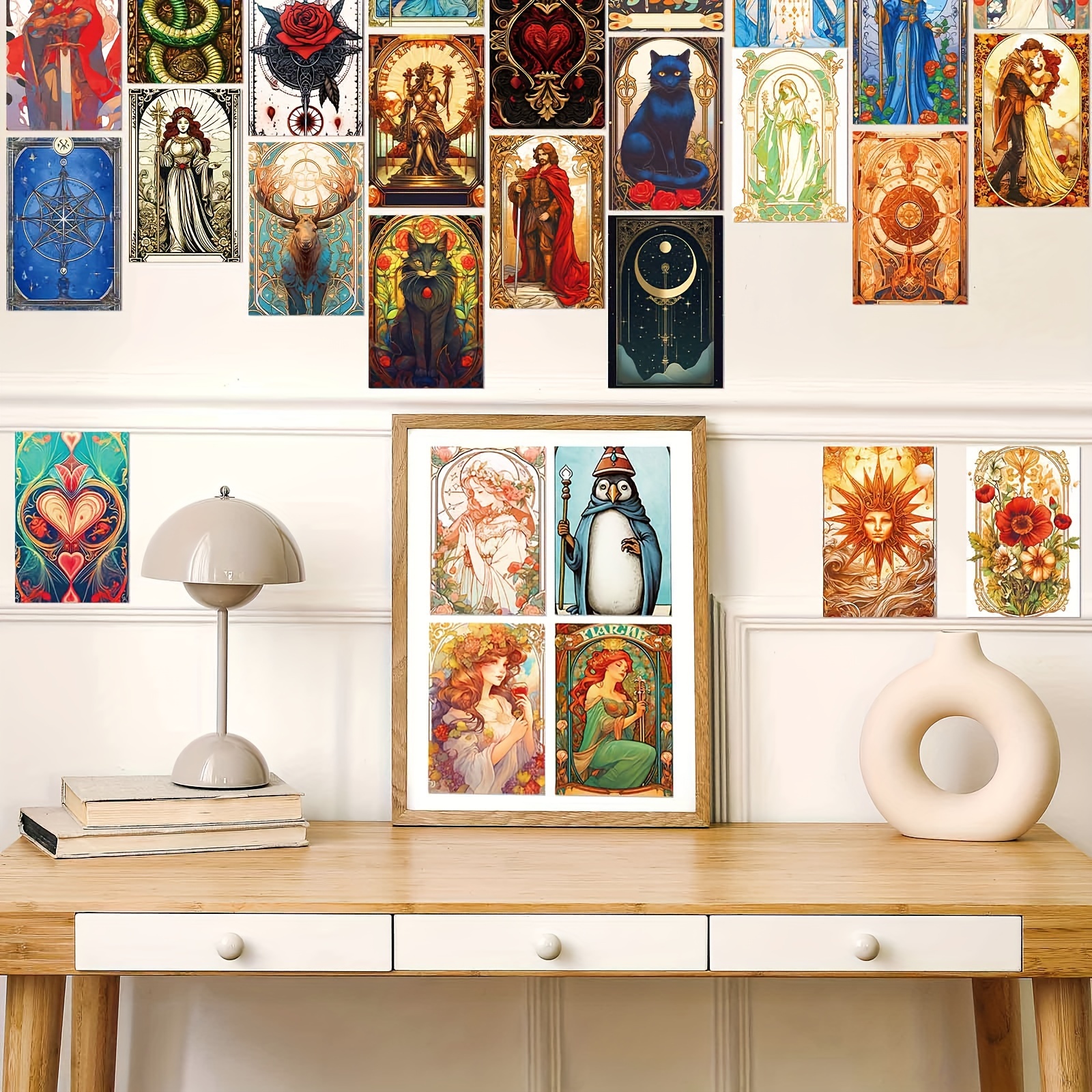 Beautiful Dusk Postcard Collage Set Teen Girls Room - Temu