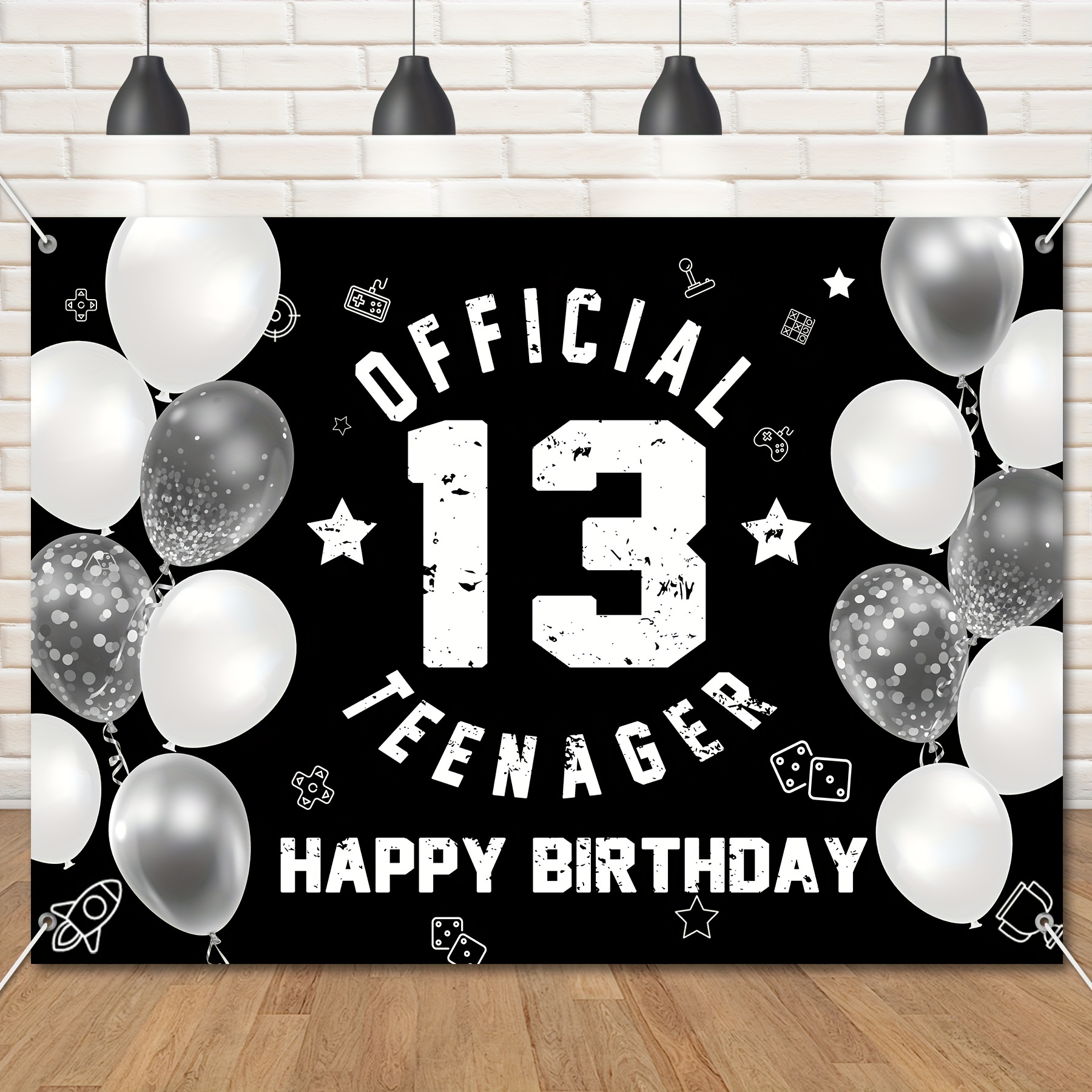 Pancarta de feliz 18 cumpleaños, decoración de 18 cumpleaños en rojo y  negro, fotografía de niña y niño, suministros para fiestas, Flash -  AliExpress