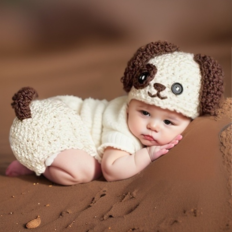 Crochet disfraz bebe niña bebes accesorios recien nacido manga larga ropa  bebe niño accesorios para fotografia de bebe ropa recien nacido atrezzo