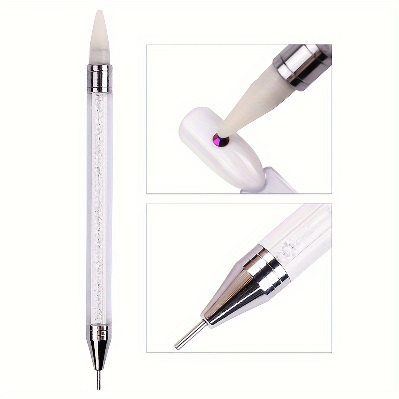 Nail Rhinestone Picker Dotting Pen, Wax Pencil for Rhinestones